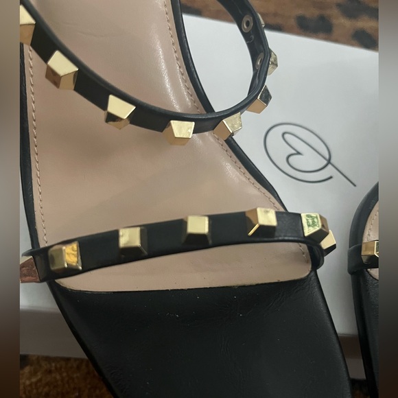 Amazon The Drop Avery Square Toe Two Strap High Heeled Sandal Size 9.5 - Picture 6 of 14